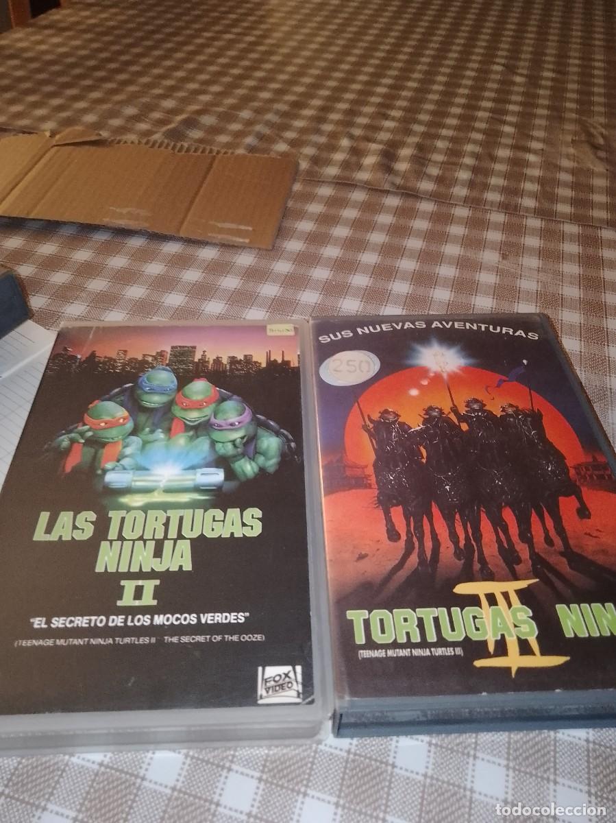 Cine: Las tortugas ninja 2 y 3 VHS 1 edici&oacute;nes cajas grandes &uacute;nicas