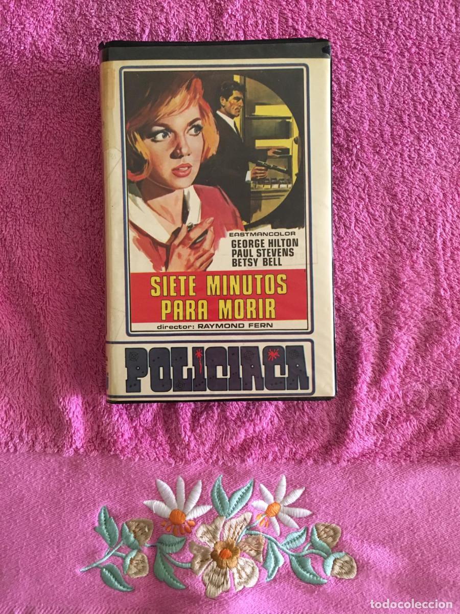 Cine: SIETE MINUTOS PARA MORIR (1969) VHS 1&ordf; EDICI&Oacute;N VDI EUROSPY GEORGE HILTON NIEVES NAVARRO