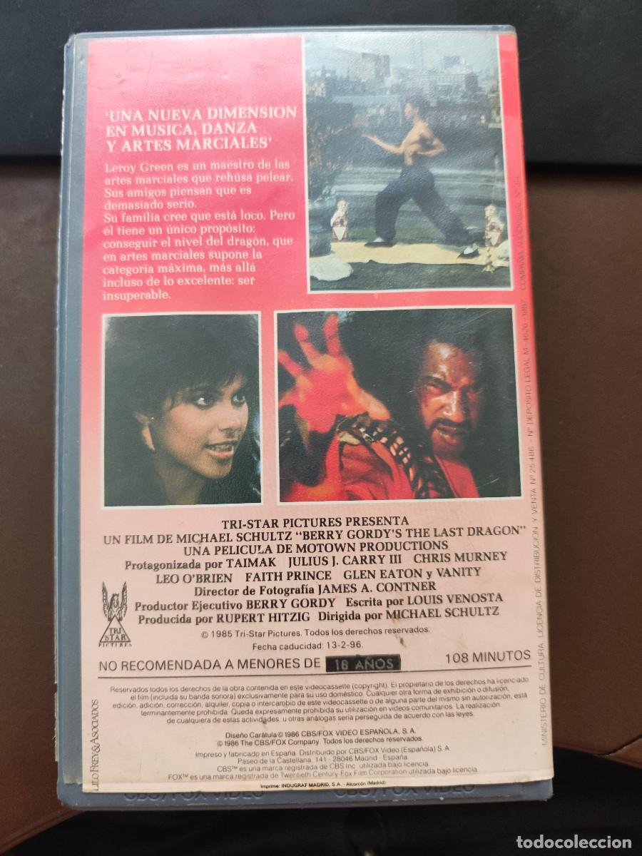 Cine: EL &Uacute;LTIMO DRAG&Oacute;N (VHS) - Foto 2