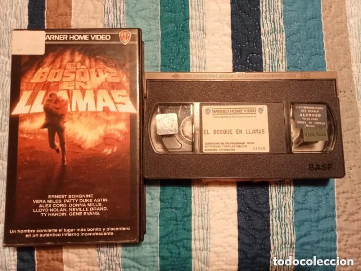Cine: EL BOSQUE EN LLAMAS (1977) VHS WARNER CAT&Aacute;STROFES ERNEST BORGNINE VERA MILES ALEX CORD PATTY DUKE