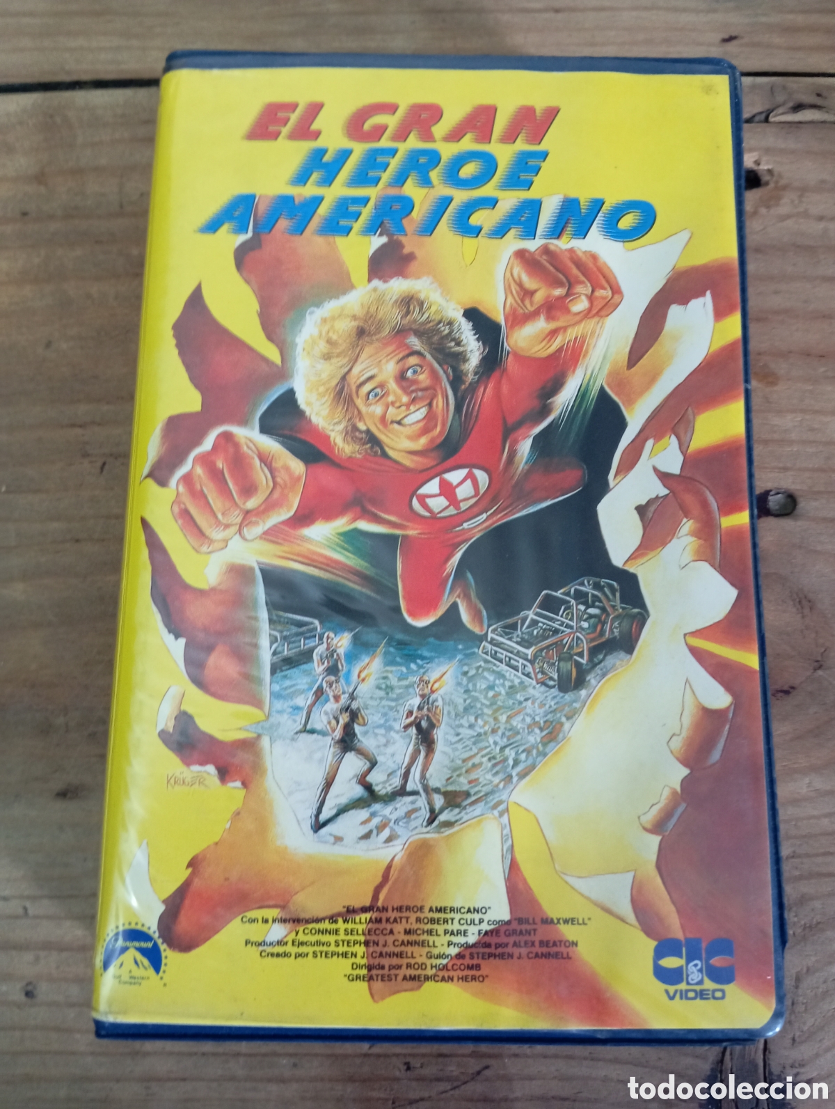 Cine: EL GRAN HEROE AMERICANO , 1988 / VHS EDICION VIDEOCLUB.