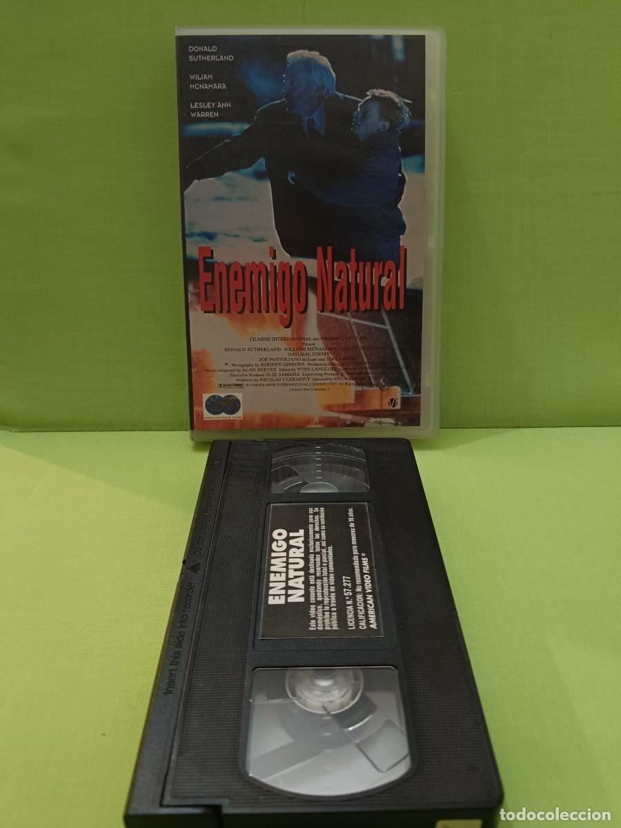 Cine: VHS Enemigo natural Donald Sutherland- primera edici&oacute;n video club