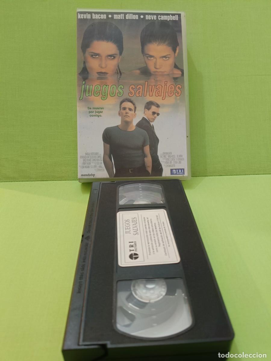 Cine: VHS Juegos salvajes Kevin Bacon - primera edici&oacute;n video club