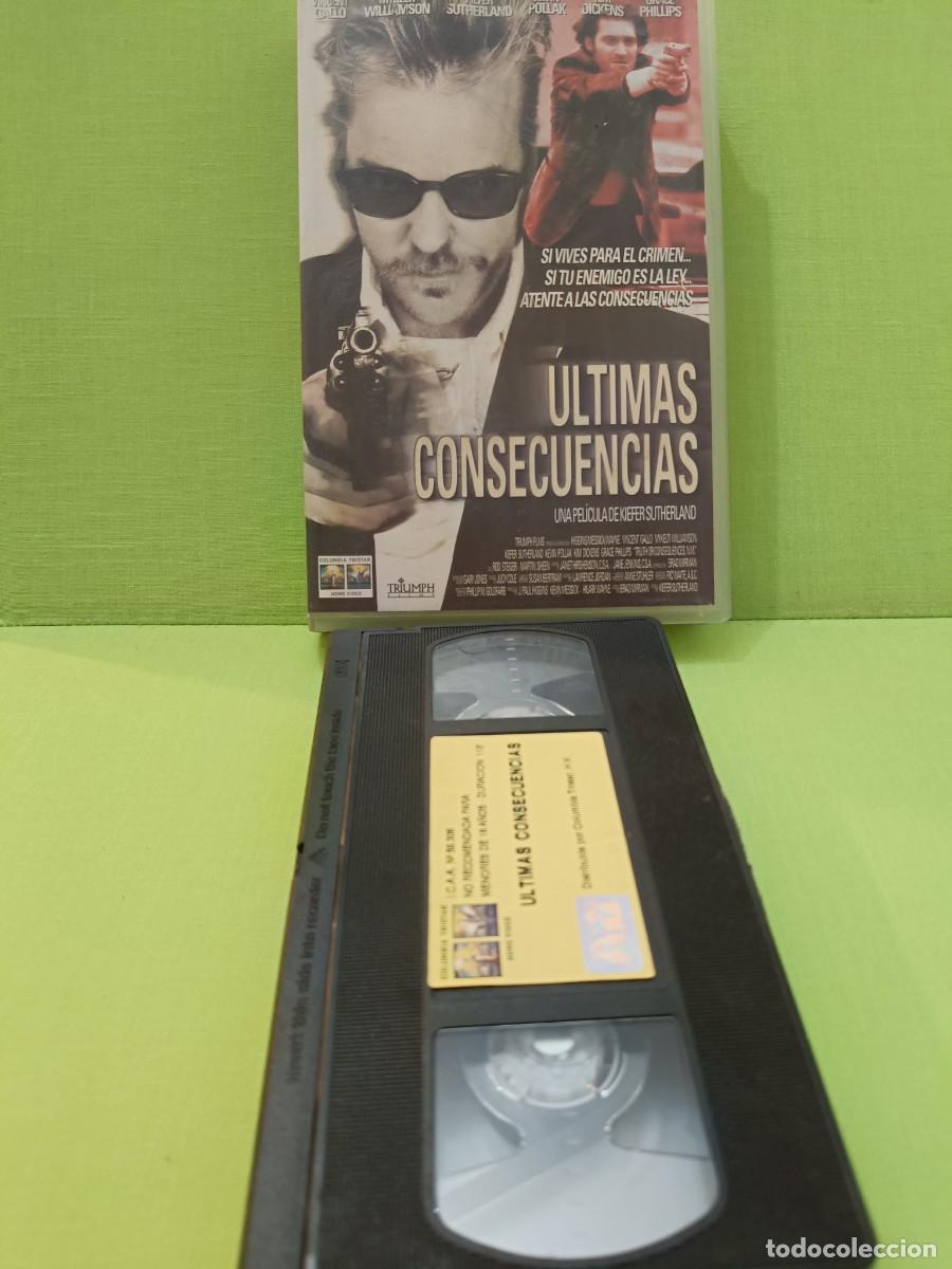 Cine: VHS &Uacute;ltimas consecuencias Kiefer Sutherland - primera edici&oacute;n video club