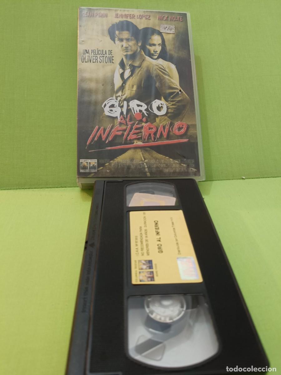 Cine: VHS Giro al infierno Sean Penn Oliver Stone primera edici&oacute;n video club
