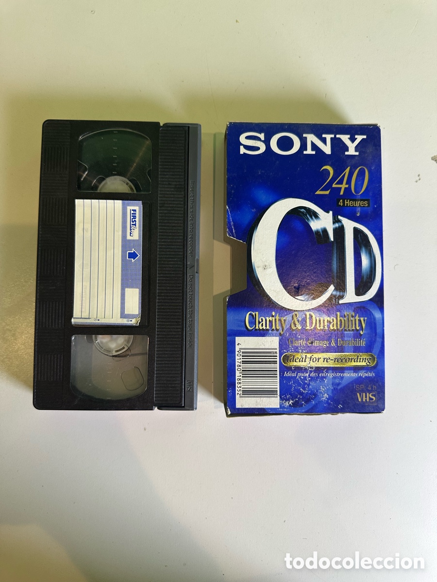 Kino: Cinta VHS Sony E-240 240 Minutos con Caja Original Vintage