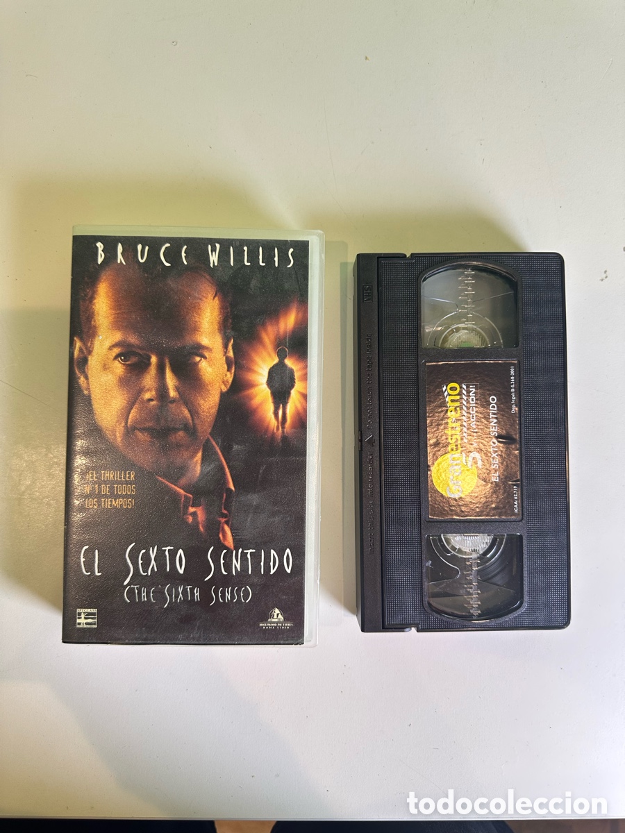 Kino: VHS El Sexto Sentido The Sixth Sense Bruce Willis Edici&oacute;n Original