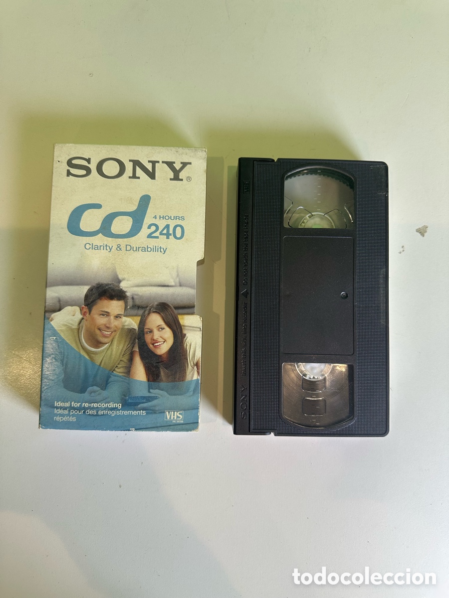 Cine: Cinta VHS Sony CD E-240 4 Horas PAL/SECAM con Caja Original Vintage