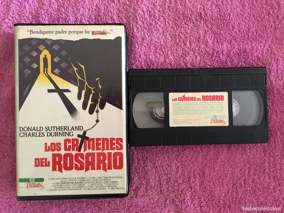 Cine: LOS CR&Iacute;MENES DEL ROSARIO (1) (1987) VHS TERROR DONALD SUTHERLAND