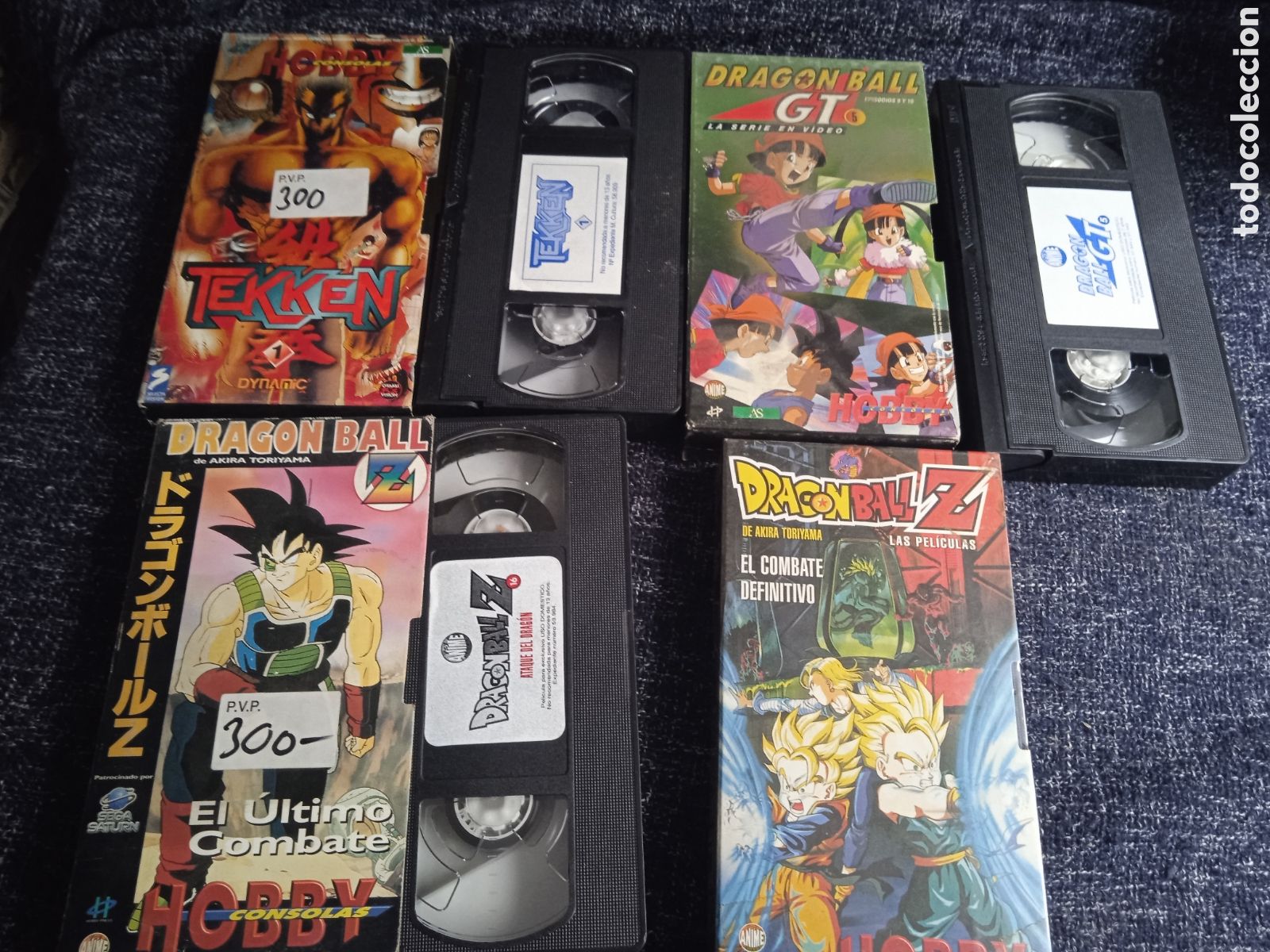 Cine: 4 VHS -MANGA -TEKKEN 1 - DRAGON BALL Z - DRAGON BALL GT - HOBBY CONSOLAS