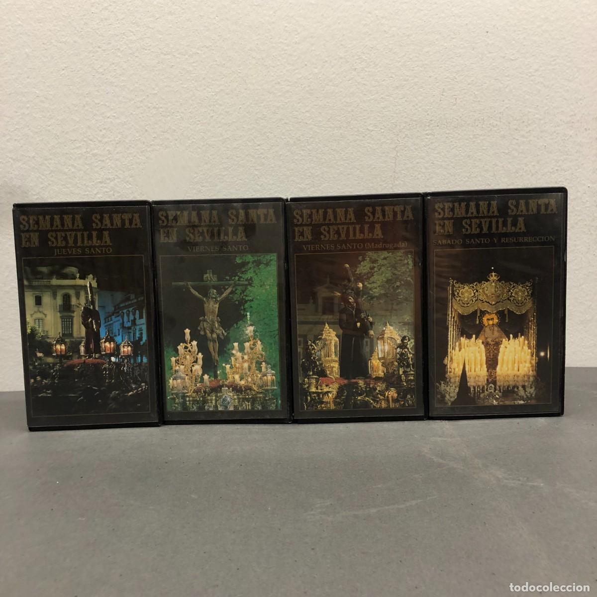 Cine: SEMANA SANTA EN SEVILLA - LOTE 4 VHS - EDICIONES GEMISA - VER FOTOS / 768