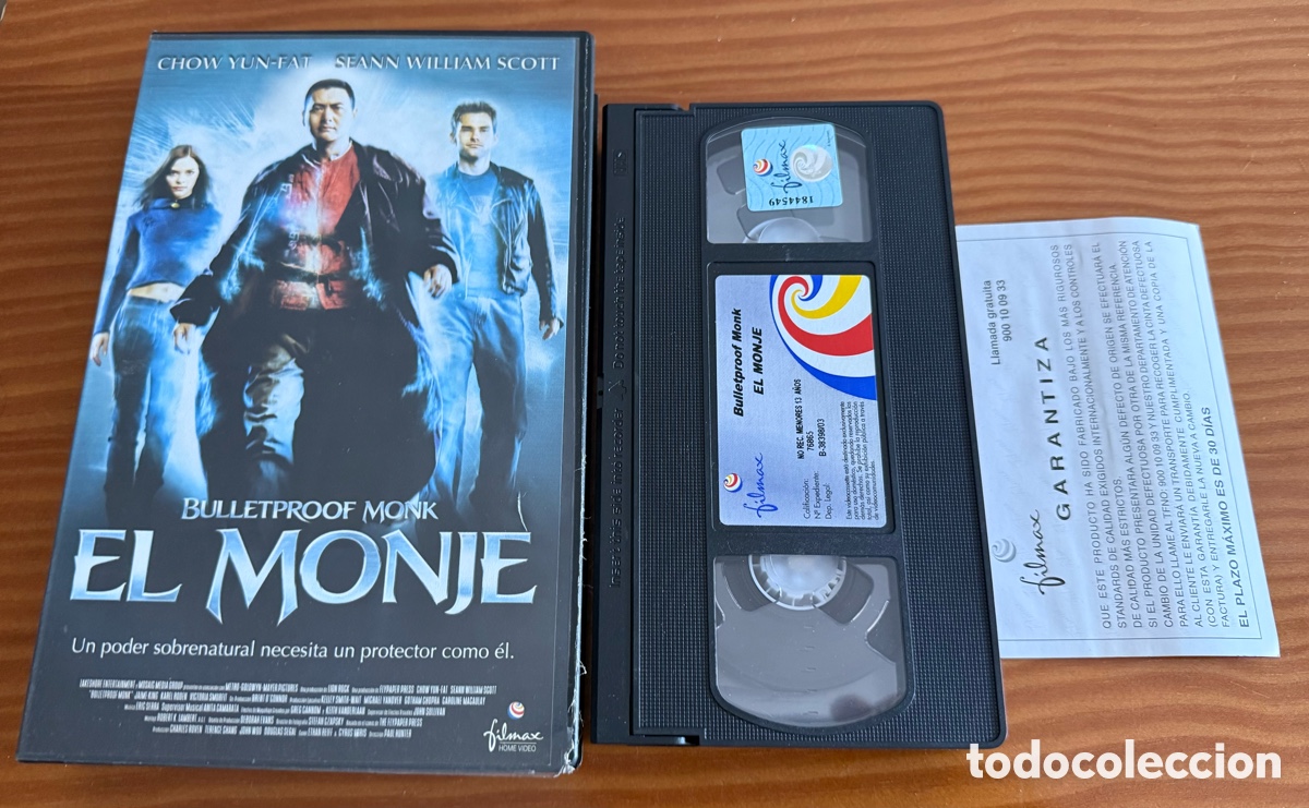 Cine: El monje VHS EDICI&Oacute;N VIDEOCLUB FILMAX