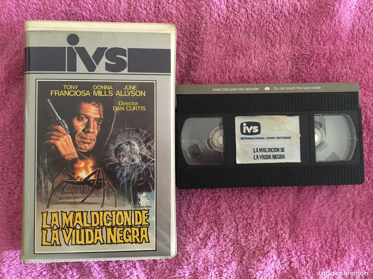 Cine: LA MALDICI&Oacute;N DE LA VIUDA NEGRA (1977) VHS 1&ordf; EDICI&Oacute;N IVS DAN CURTIS TONY FRANCIOSA DONNA MILLS