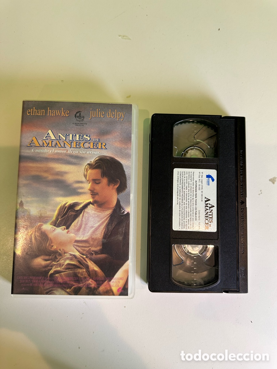 Cine: VHS Original Antes de Amanecer (Before Sunrise) &ndash; Ethan Hawke &ndash; Julie Delpy &ndash; Edici&oacute;n Coleccionista