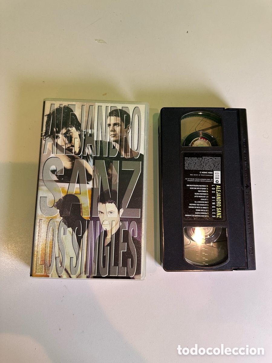 Cine: VHS Original Alejandro Sanz &ndash; Los Singles &ndash; Videoclips Oficiales &ndash; Coleccionista