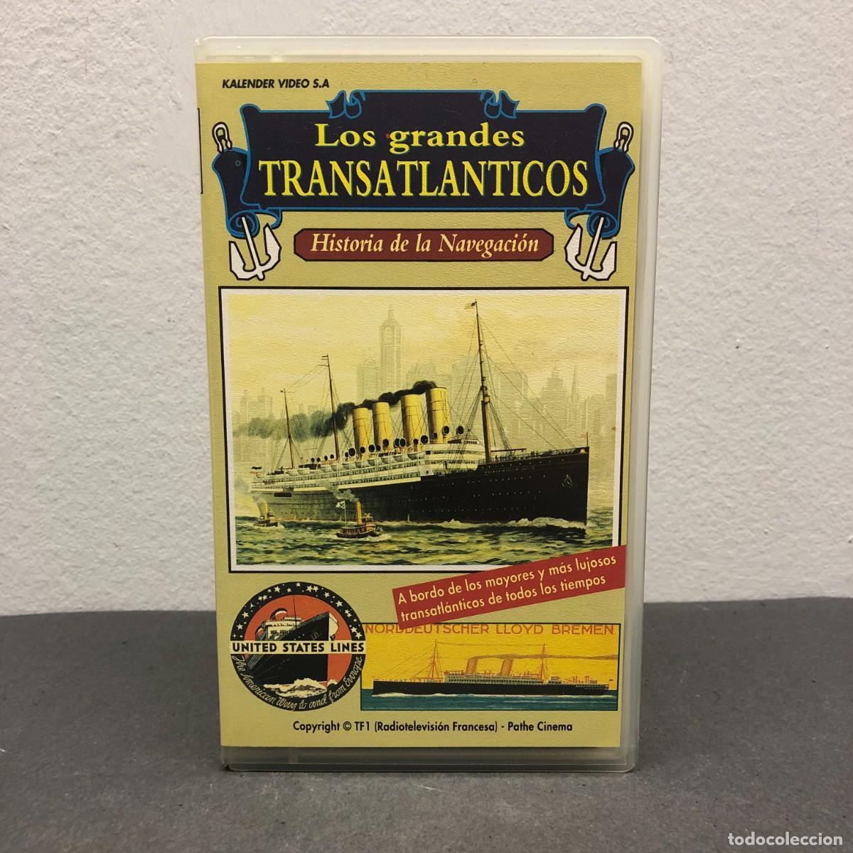 Cine: LOS GRANDES TRANSATLANTICOS - HISTORIA DE LA NAVEGACI&Oacute;N - VHS - KALENDER - 40.452 / 790