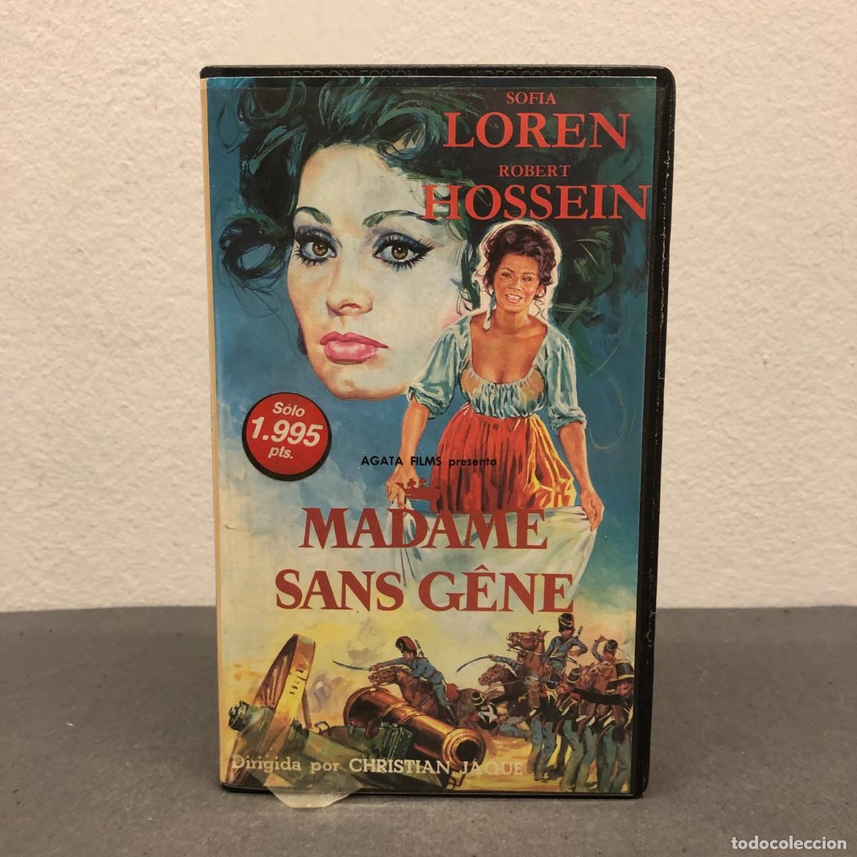 Cine: MADAME SANS G&Ecirc;NE - SOFIA LOREN, ROBERT HOSSEIN - VHS - AGATA FILMS - 1987 - 103 MIN.- 12773286 / 792
