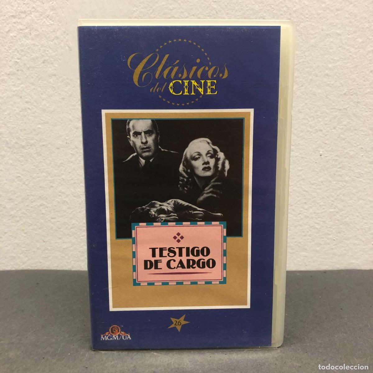 Cine: TESTIGO DE CARGO - CL&Aacute;SICOS DEL CINE, N&ordm; 26 - VHS - MGM/UA - PLANETA DEAGOSITNI - 36.314 / 801