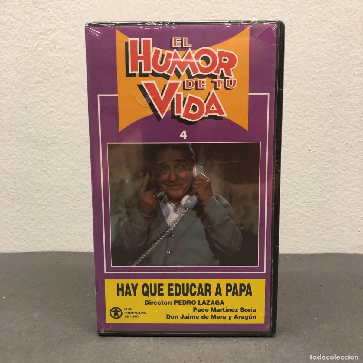 Cine: HAY QUE EDUCAR A PAPA - PEDRO LAZAGA - VHS - EL HUMOR DE TU VIDA, N&ordm; 4 - 89 MIN - PRECINTADO / 805
