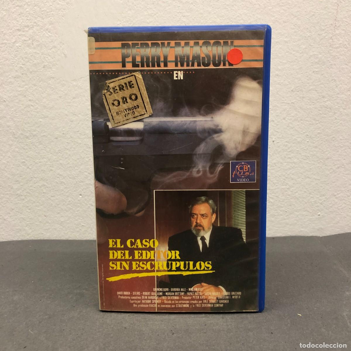 Cine: EL CASO DEL EDITOR SIN ESCRUPULOS - PERRY MASON - CB FILMS - VHS / 812