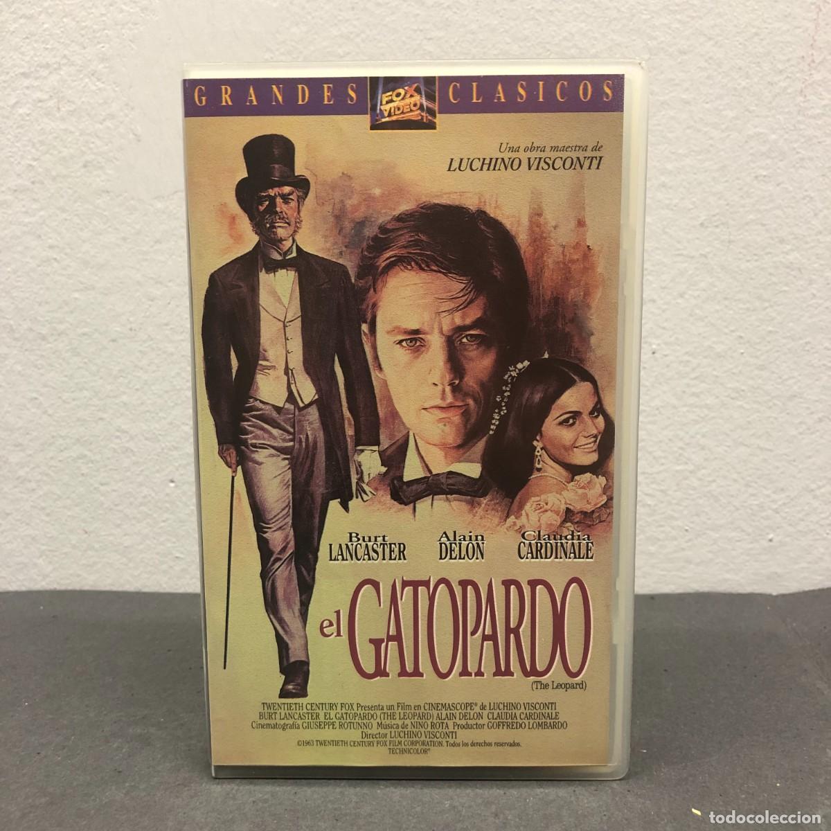 Cine: EL GATOPARDO - EL GATO PARDO - BURT LANCASTER, ALAIN DELON, CLAUDIA CARDINALE - VISCONTI - VHS / 813