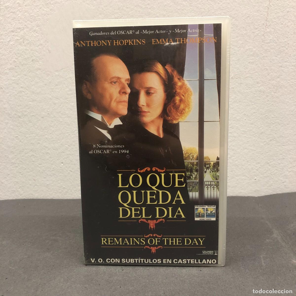 Cine: LO QUE QUEDA DEL DIA - REMAINS OF THE DAY - ANTHONY HOPKINS - EMMA THOMPSON - VHS / 816
