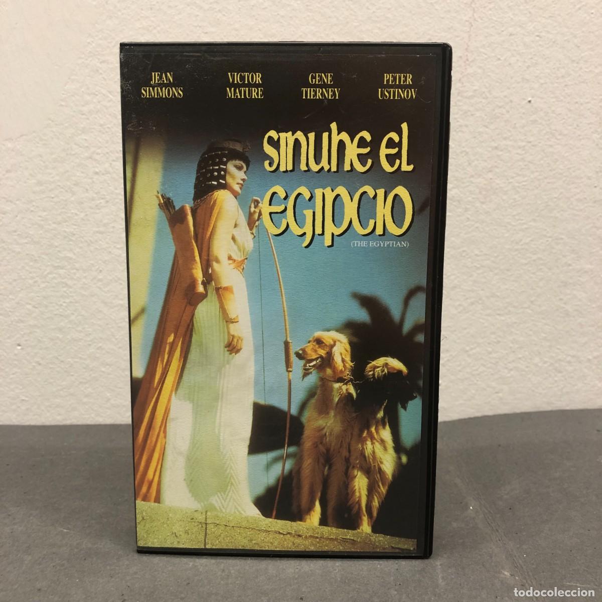 Cine: SINUHE EL EGIPCIO - THE EGYPTIAN - JEAN SIMMONS, VICTOR MATURE, GENE TIERNEY, PETER - VHS / 826