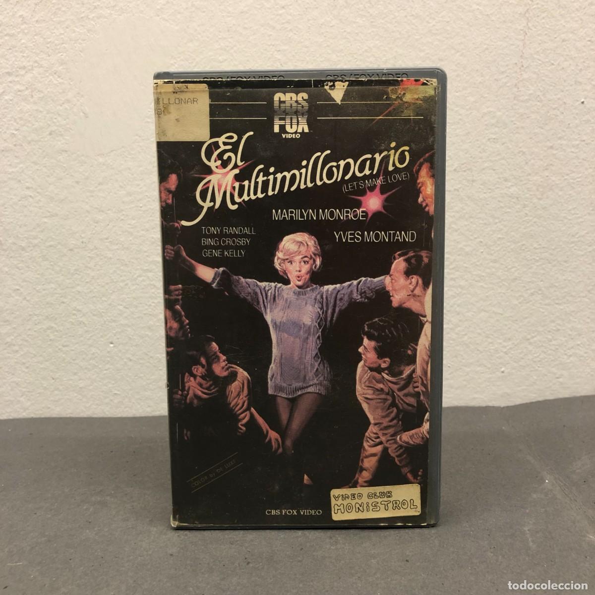 Cine: EL MULTIMILLONARIO - LET'S MAKE LOVE - MARILYN MONROE - YVES MONTAND - TONNY RANDALL - VHS / 828