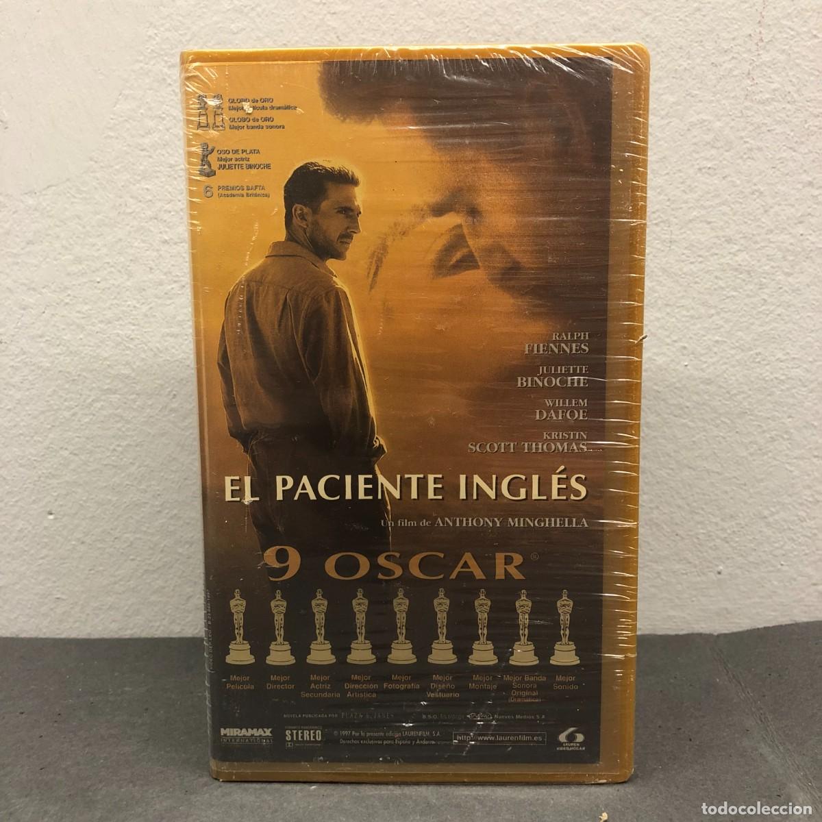 Cine: EL PACIENTE INGL&Eacute;S - ANTHONY MINGHELLA - RALPH FIENNES, JULIETTE BINOCHE, WILLEM DAFOE - VHS / 829