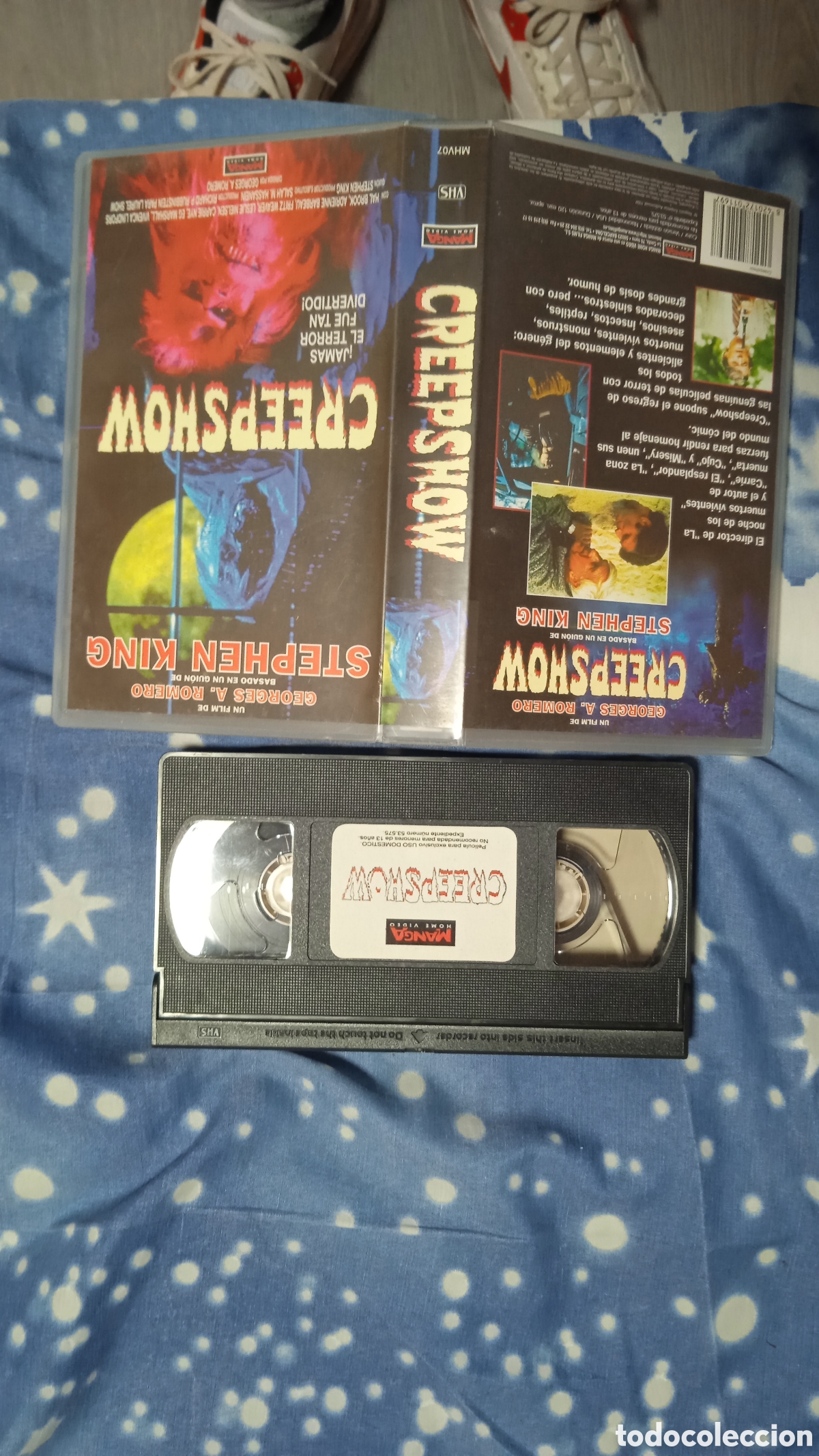Cine: Creepshow (1982) VHS Original Manga Films Video &ndash; George A. Romero y Stephen King &ndash; Terror Cl&aacute;sico