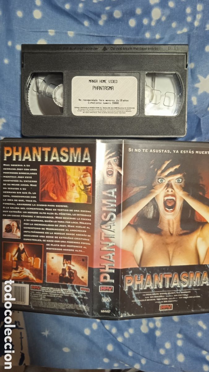 Cine: Phantasma (1979) VHS Original Espa&ntilde;a - Manga Films Home Video - Cine de Terror Cl&aacute;sico de Culto