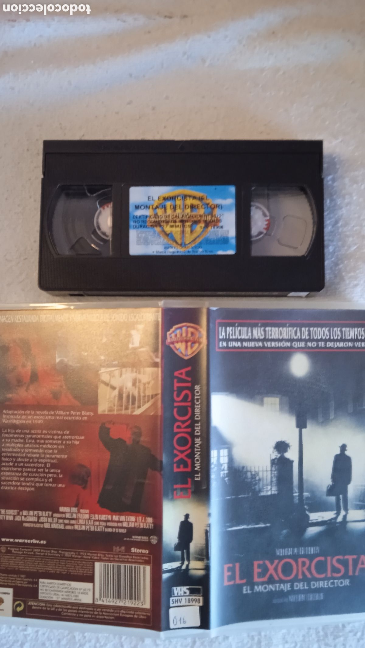 Cine: VHS El Exorcista: El Montaje del Director William Friedkin Linda Blair Edici&oacute;n Warner Home Video &ndash;