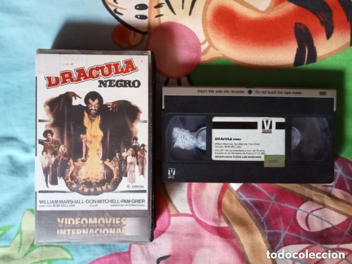Cine: DR&Aacute;CULA NEGRO (1972) VHS 1&ordf; EDICI&Oacute;N VIDEO MOVIES TERROR VAMPIROS WILLIAM MARSHALL VONETTA McGEE
