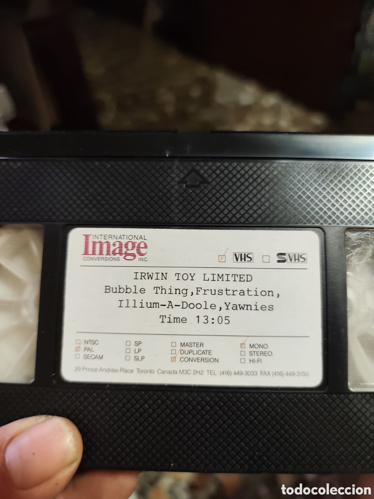 Cine: VHS publicidad juguetes y mu&ntilde;ecas extranjeras Irwin Toy Limited. A&ntilde;os 80 90