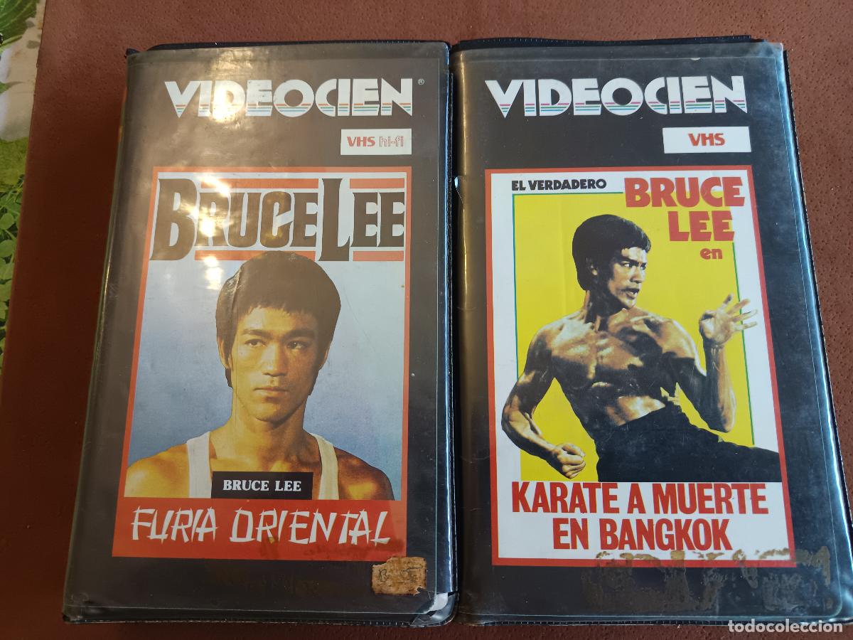 Cine: 2 PELICULAS BRUCE LEE, KARATE A MUERTE EN BANGKOK Y FURIA ORIENTAL , VIDEOCIEN VHS