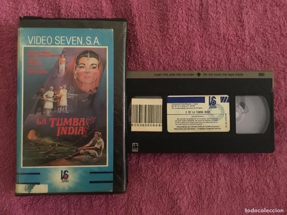 Cine: LA TUMBA INDIA (1959) VHS 1&ordf; EDICI&Oacute;N VIDEO SEVEN FRITZ LANG DEBRA PAGET