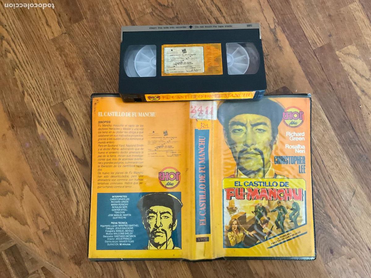 Cine: EL CASTILLO DE FU-MANCHU - JES&Uacute;S / JESS FRANCO - VHS