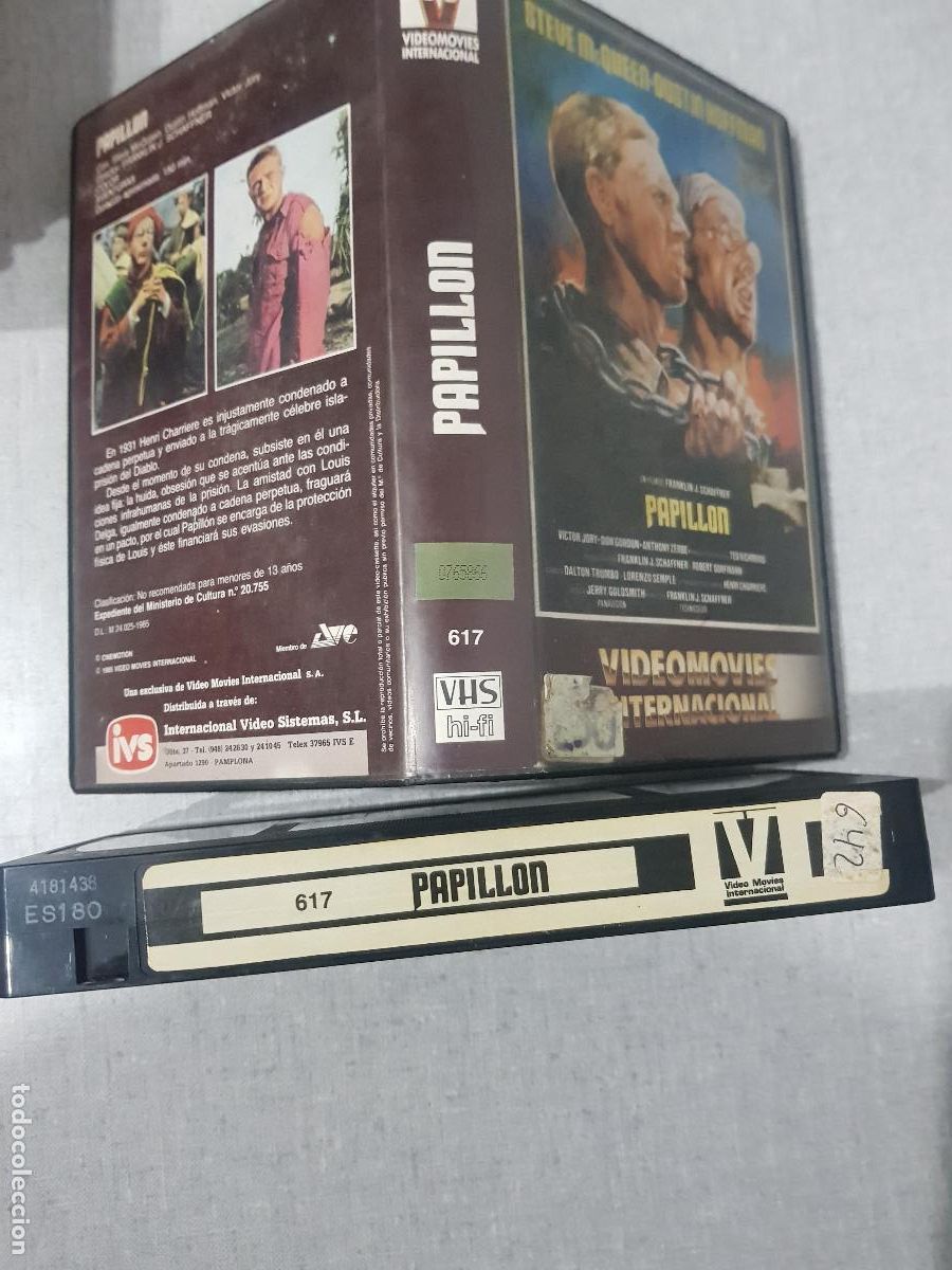 Cine: PELICULA VHS PAPILLON