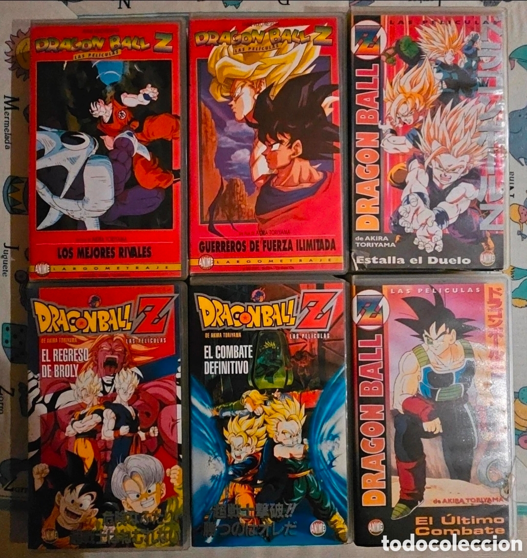 Cine: Lote 6 VHS Dragon Ball Z Pel&iacute;culas
