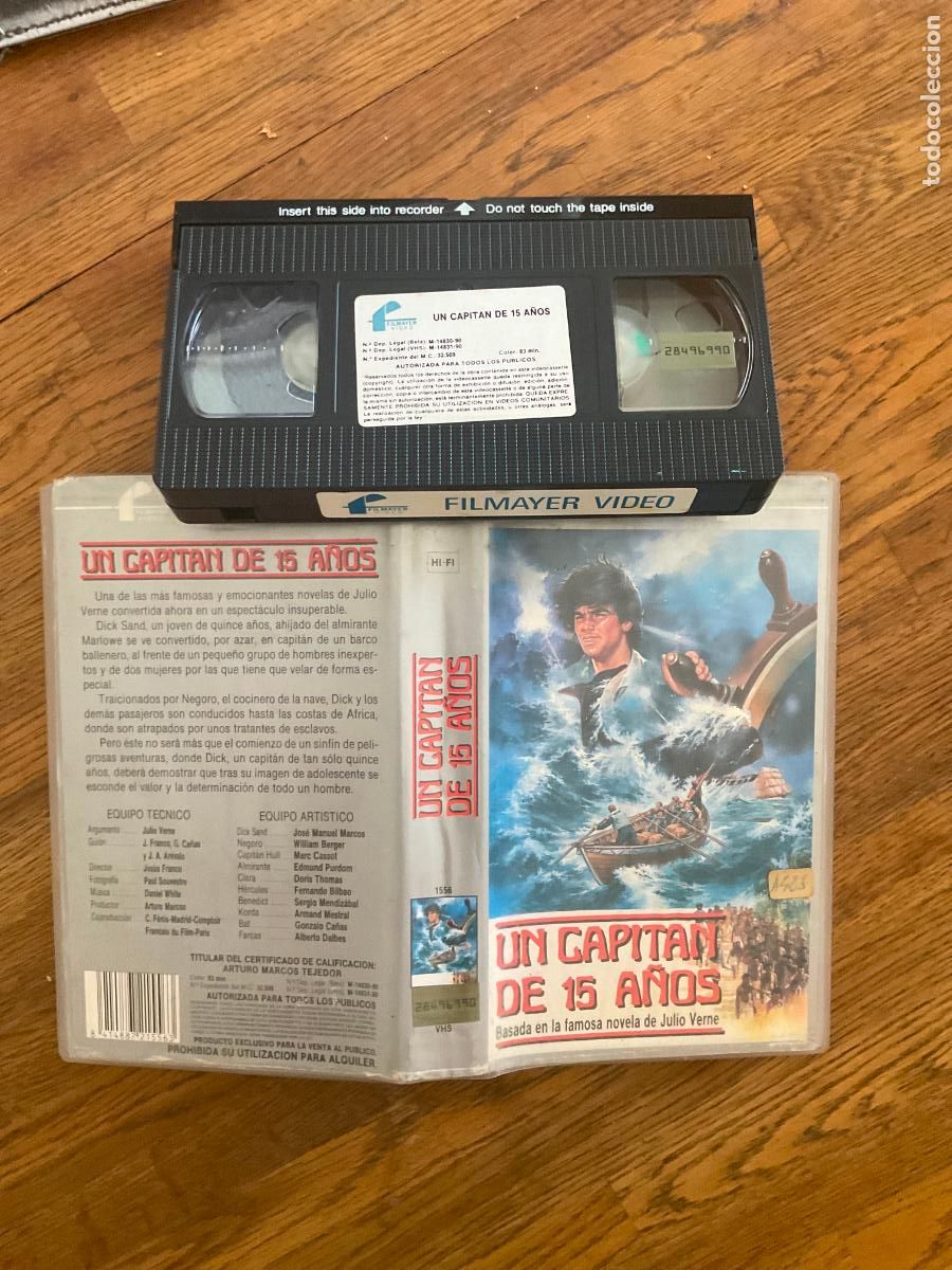 Cine: UN CAPIT&Aacute;N DE 15 A&Ntilde;OS - JES&Uacute;S / JESS FRANCO - VHS