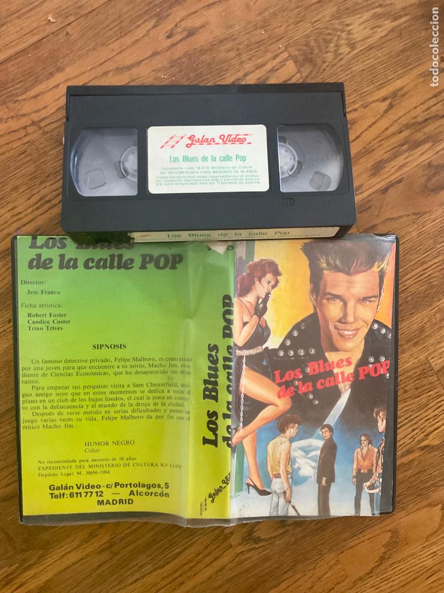 Cine: LOS BLUES DE LA CALLE POP - JES&Uacute;S / JESS FRANCO - VHS