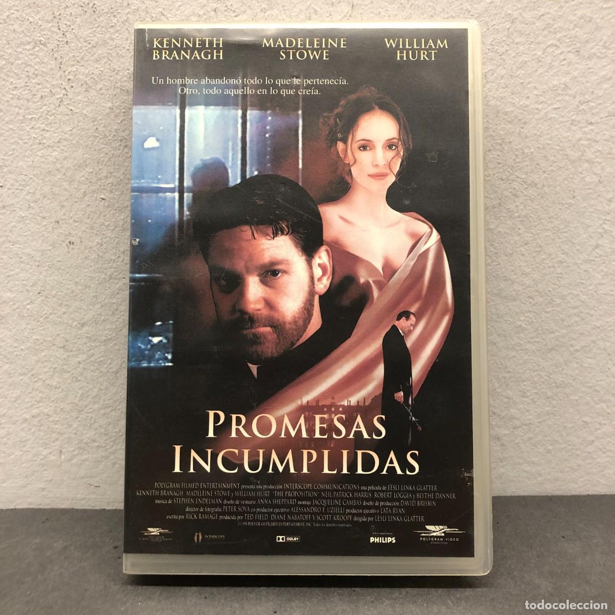 Cinema: PROMESAS INCUMPLICAS - KENNETH BRANAGH - MADELEINE STOWE - VHS - PEL&Iacute;CULA - CINE / 1414