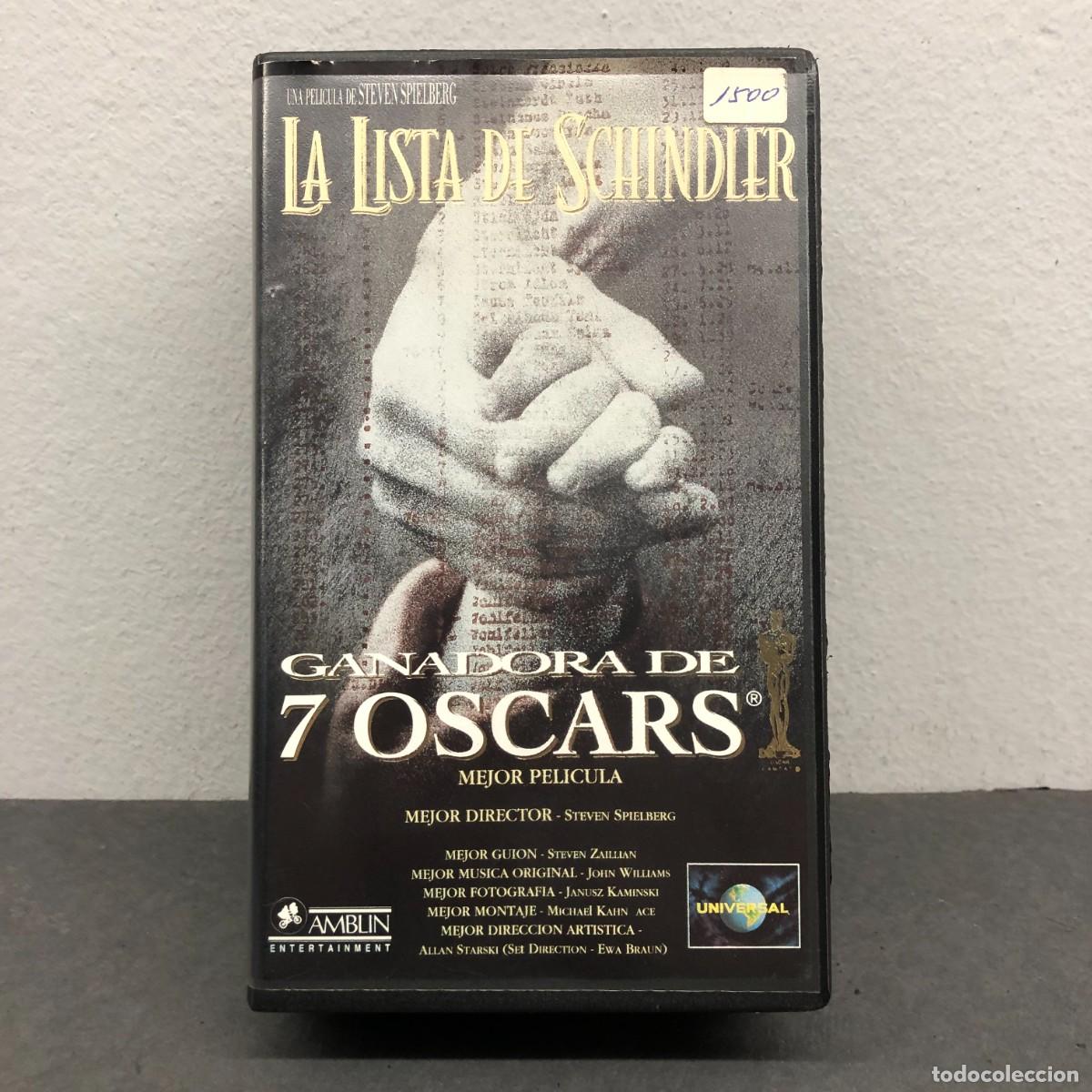Cinema: LA LISTA DE SCHLINDER - GANADORA DE 7 OSCAR - DOBLE - VHS - PEL&Iacute;CULA - CINE / 1465