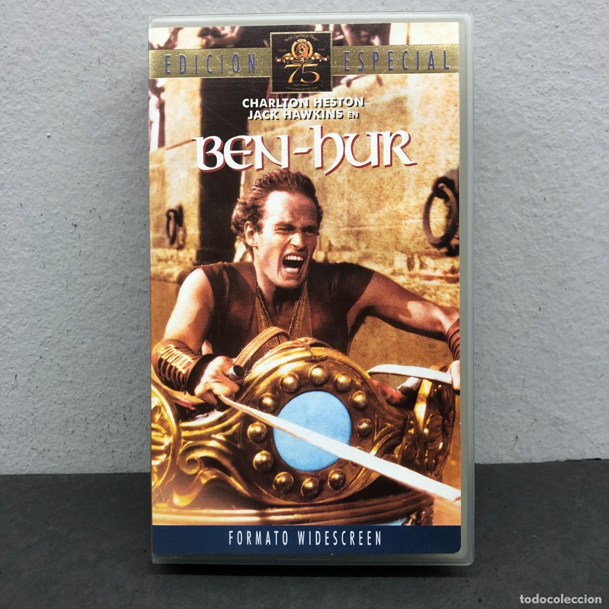 Cine: BEN-HUR - EDICION ESPECIAL - CHARLTON HESTON - JACK HAWKINS - VHS - PEL&Iacute;CULA - CINE / 1496