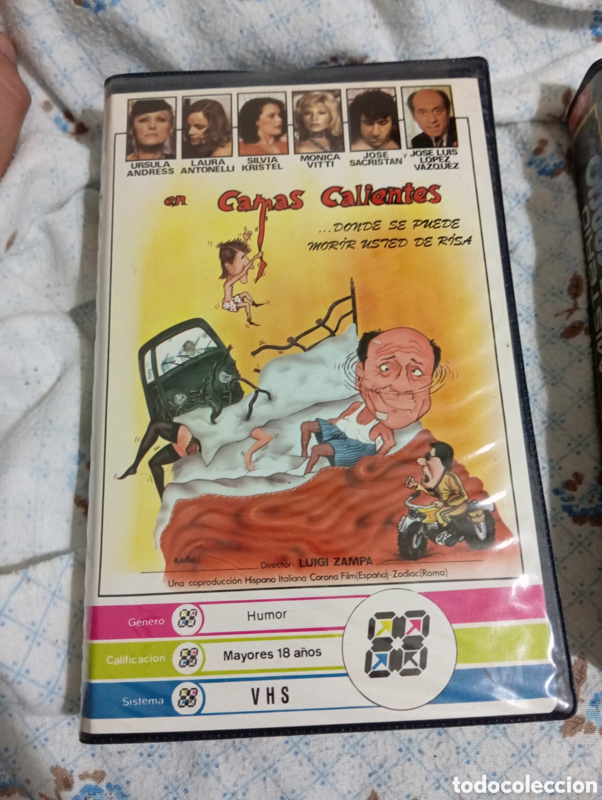 Cine: CAMAS CALIENTES / VHS EDICI&Oacute;N VIDEOCLUB