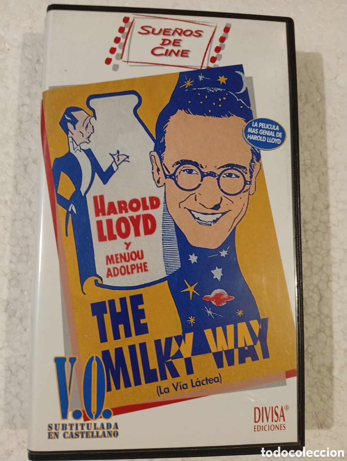 Cine: 1 VHS. THE MILKY WAY. (LA V&Iacute;A L&Aacute;CTEA) V.O.S. HAROLD LLOYD. LEO McCAREY.
