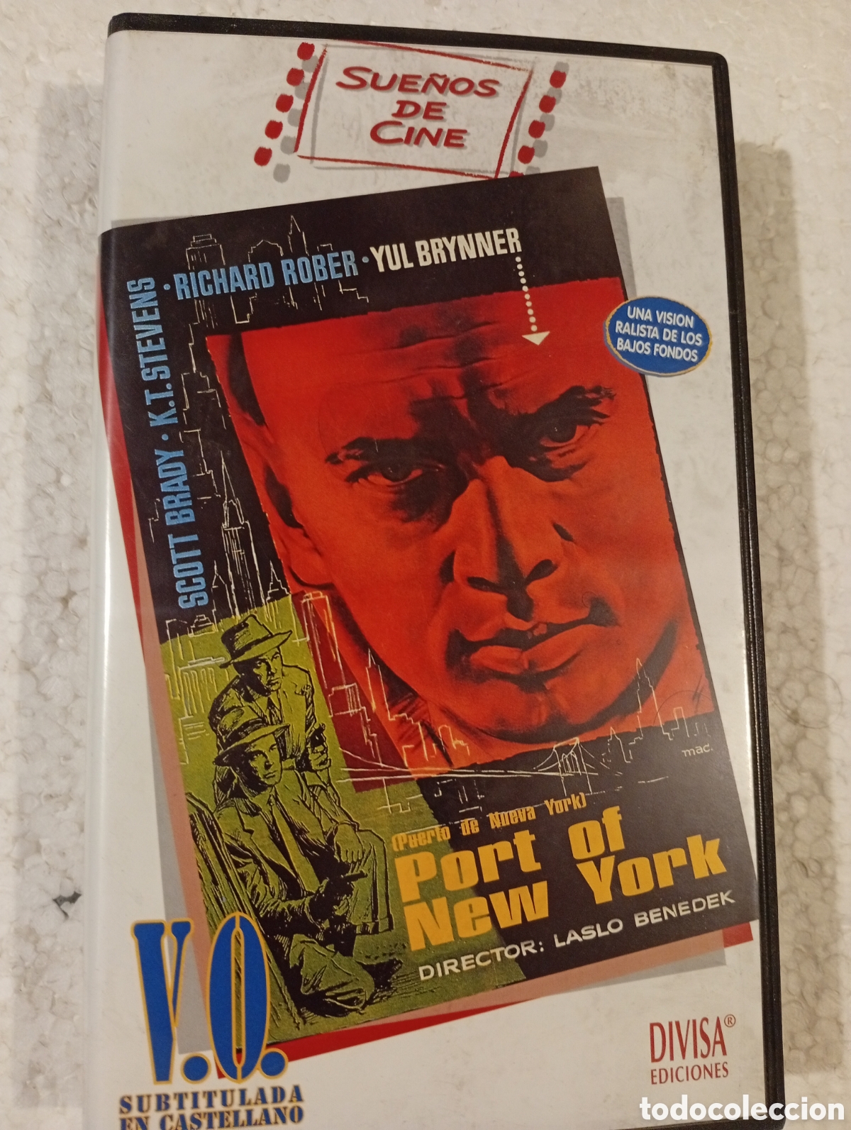 Cine: 1 VHS. PORT OF NEW YORK V.O.S. YUL BRYNNER. LASLO BENEDEK.