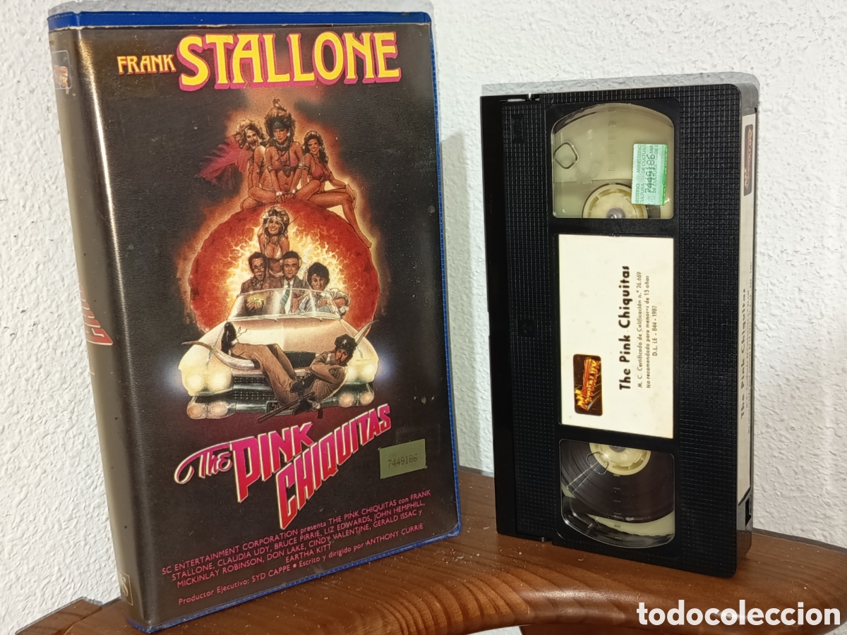 Cine: The pink chiquitas. Frank Stallone. Pel&iacute;cula VHS