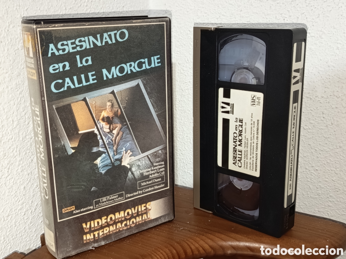 Cine: Asesinato en la calle morgue. Pel&iacute;cula VHS
