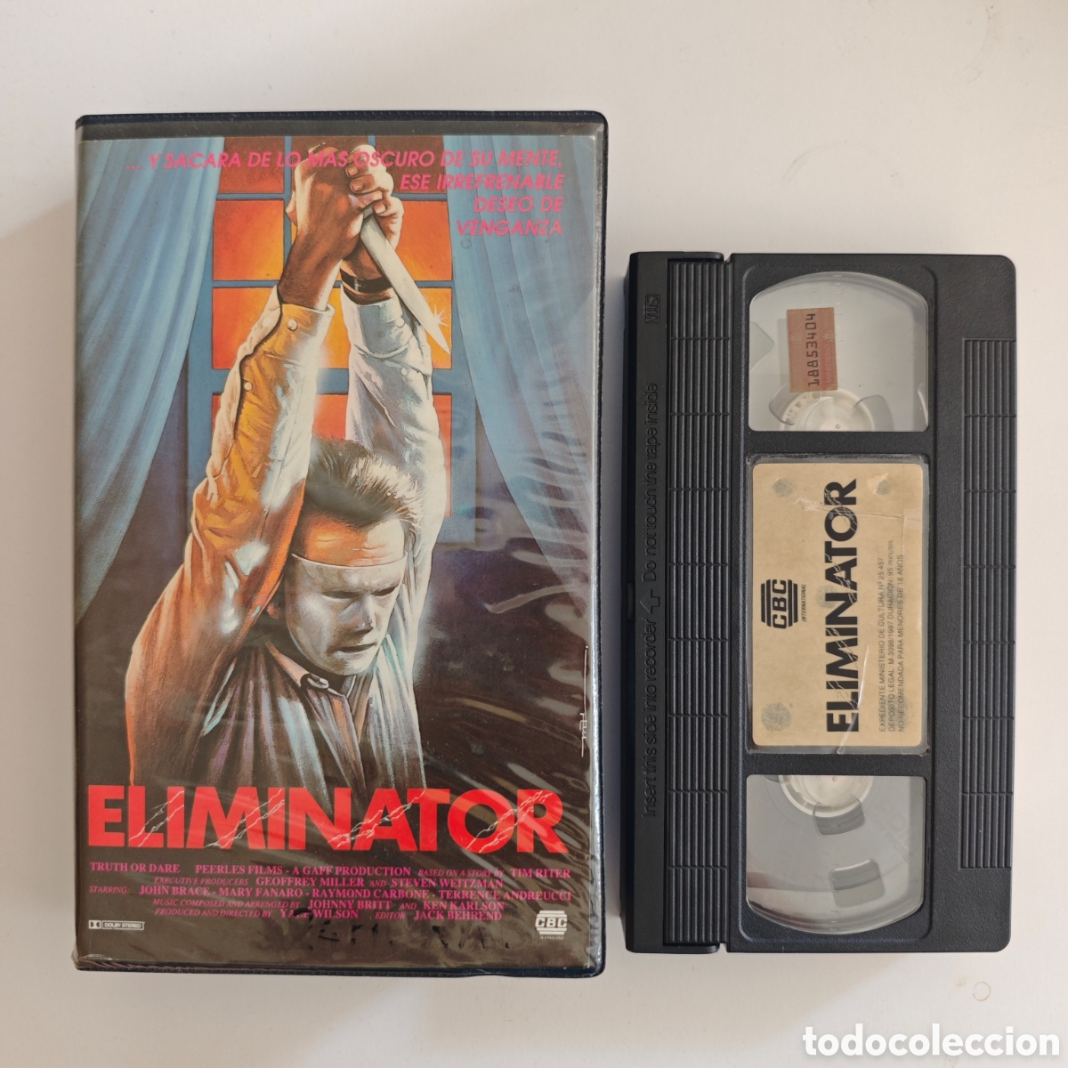 Cine: Eliminator. Truth or dare - John Brace, Mary Fanaro, Raymond Carbone. Pelicula en video VHS